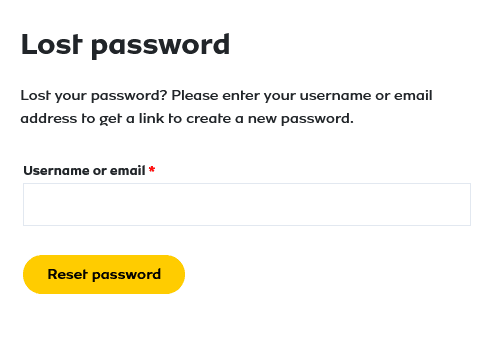 Reset Password